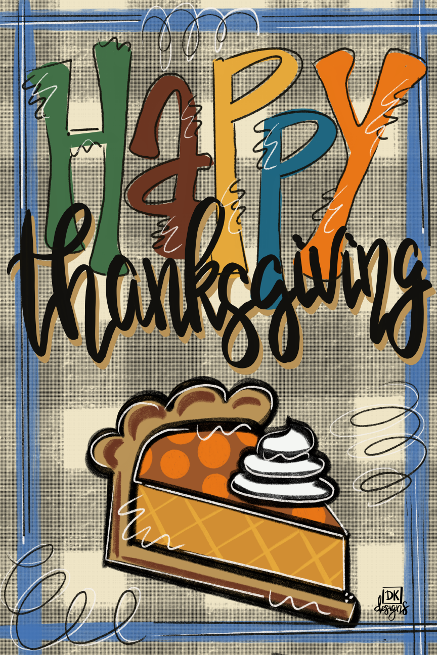 DK DESIGNS GEORGIA HAPPY THANKSGIVING