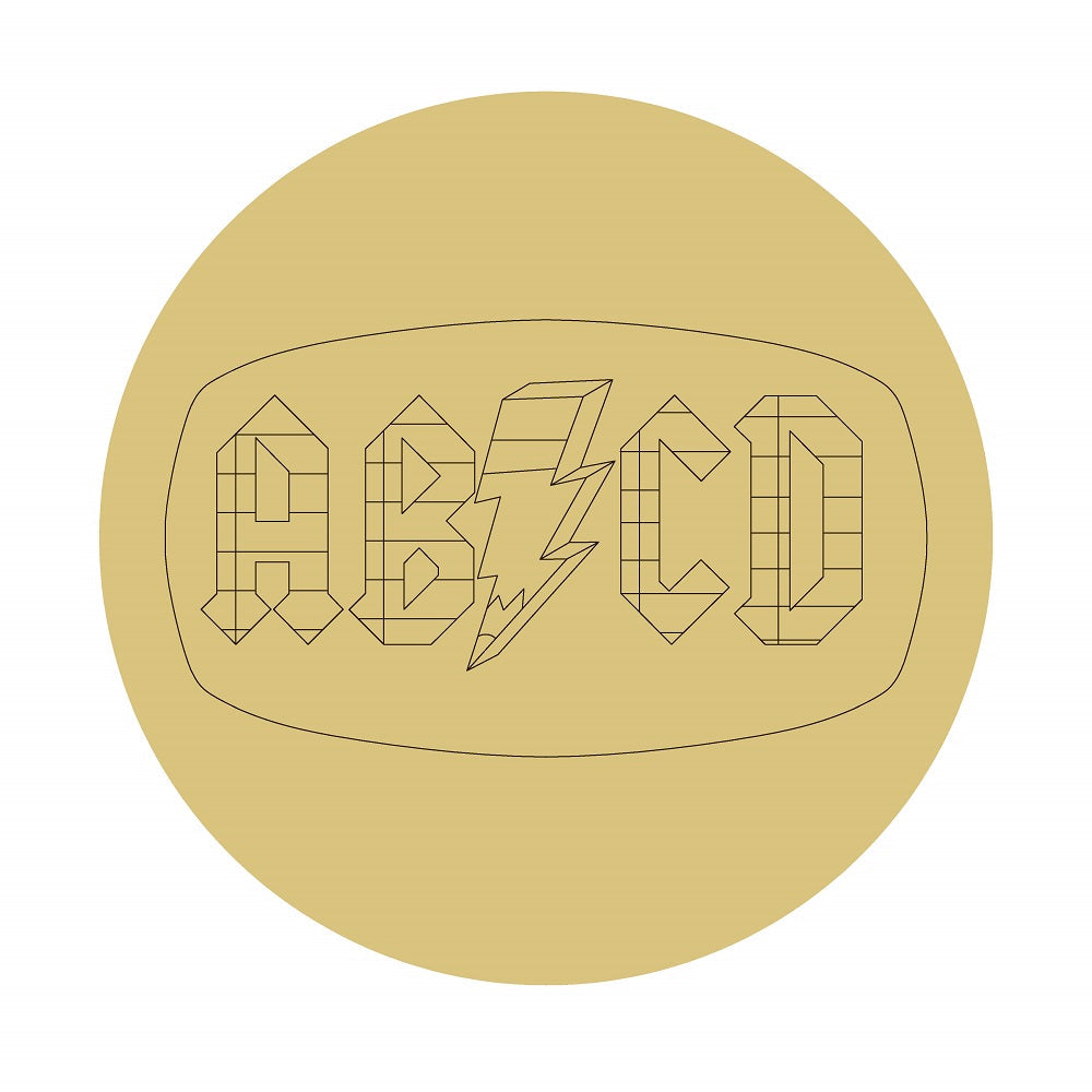 Design By Line Round MDF Cutout ABCD - Unfinished For DIY