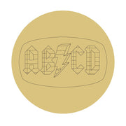 Design By Line Round MDF Cutout ABCD - Unfinished For DIY