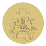 Design By Line Lantern MDF Cutout Be A Light For All To See - Unfinished For DIY
