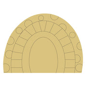Design By Line Arch MDF Cutout Boho Rainbow - Unfinished For DIY