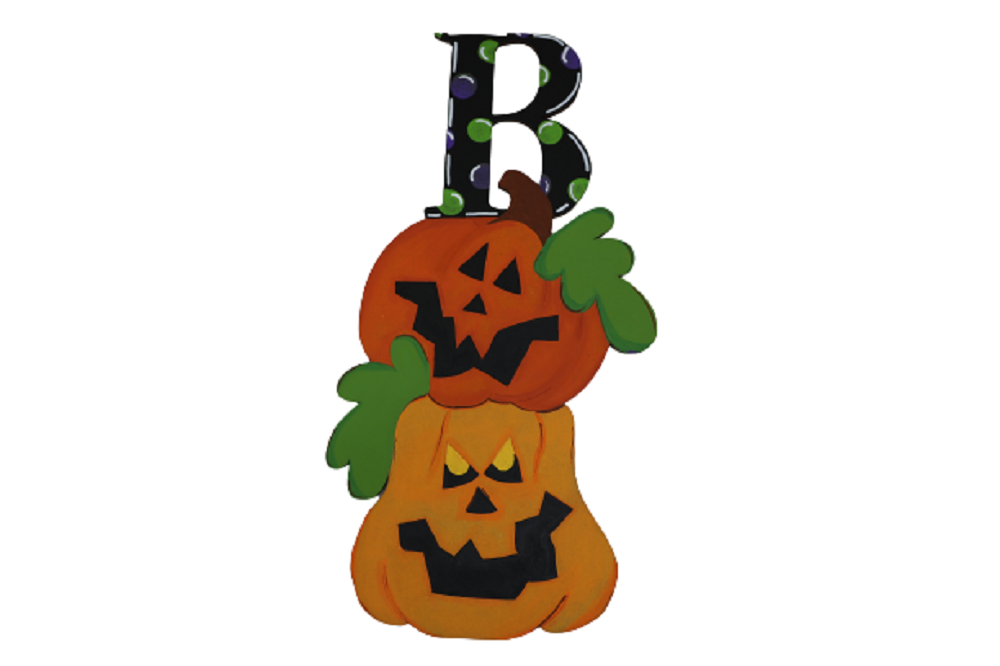 Design By Line Stacked Pumpkin MDF Cutout Halloween Decor - Unfinished For DIY