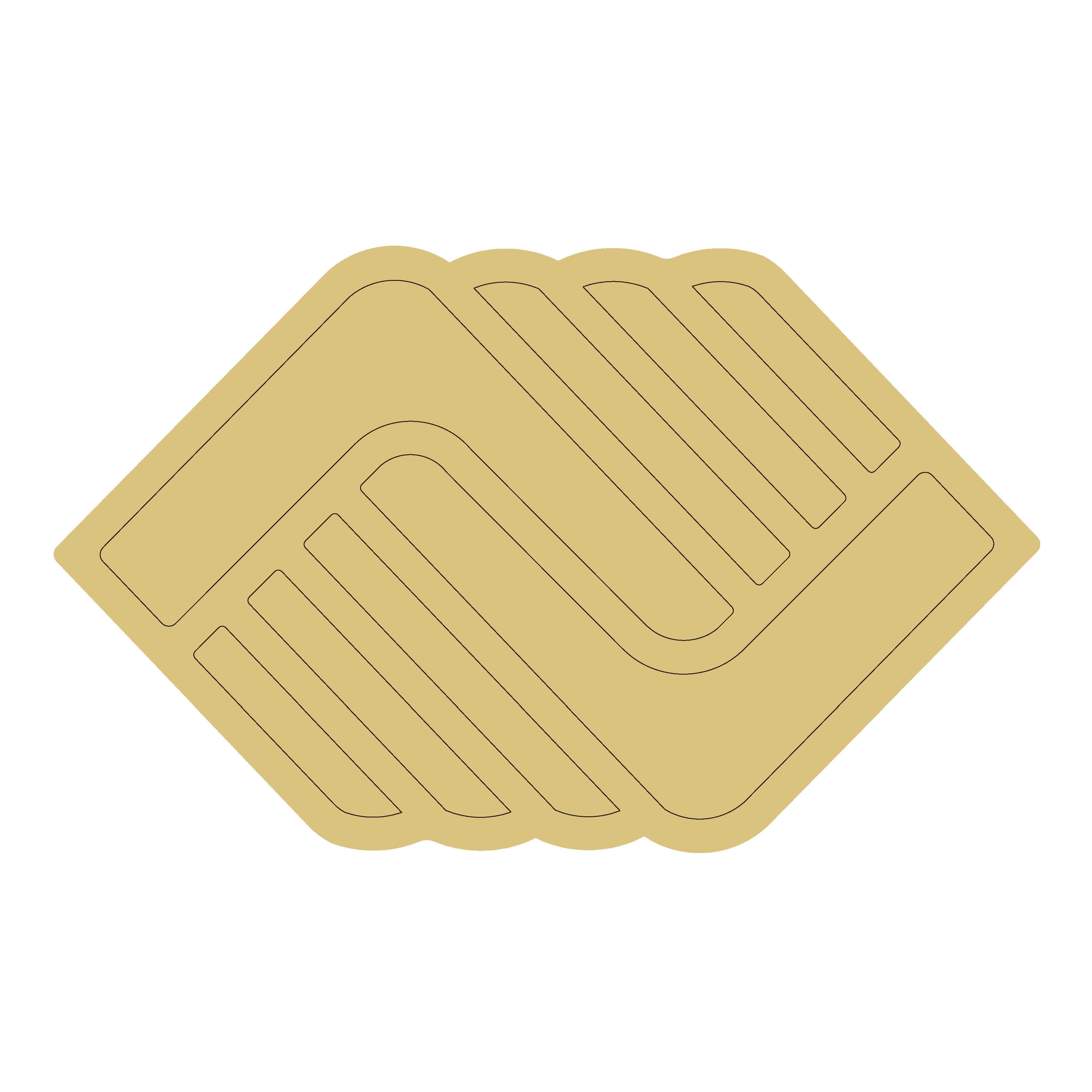 Design By Line Club Sign MDF Cutout Boys and Girl - Unfinished For DIY