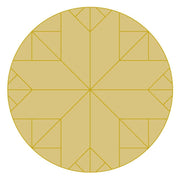 Design By Line Circle MDF Cutout Sunburst Geometric Barn Quilt Pattern - Unfinished For DIY