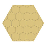 Design By Line Hexagon Barn Quilt MDF Cutout Honeycomb Pattern - Unfinished For DIY