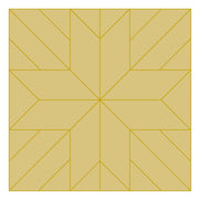 Design By Line Barn Quilt Star MDF Cutout Starburst Quilt Block Geometric Pattern - Unfinished For DIY
