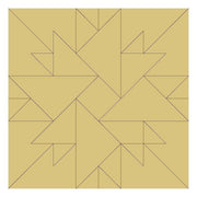 Design By Line Square Barn Quilt MDF Cutout Geometric Patchwork - Unfinished For DIY