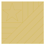 Design By Line Flag Barn Quilt MDF Cutout Star With Stripes - Unfinished For DIY
