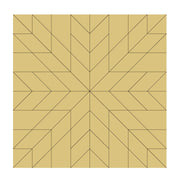 Design By Line Barn Quilt MDF Cutout Eight-Point Star Geometric Pattern - Unfinished For DIY