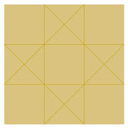 Design By Line Barn Quilt MDF Cutout Geometric Quilt Block - Unfinished For DIY