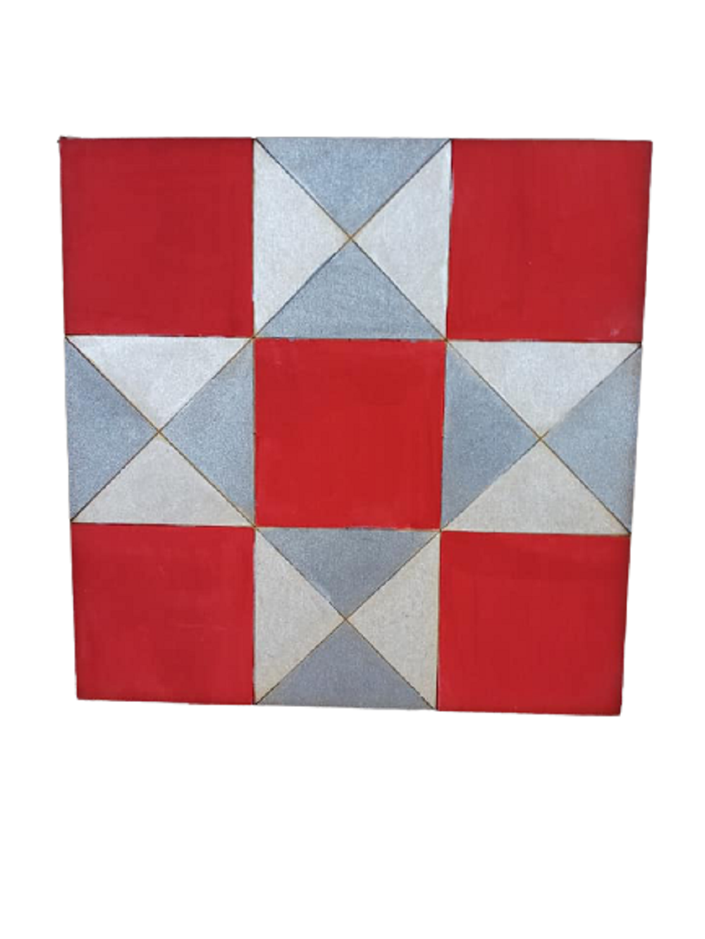 Design By Line Barn Quilt MDF Cutout Geometric Quilt Block - Unfinished For DIY