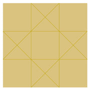3D Design By Line Square Barn Quilt MDF Cutout Design By Lines - Unfinished For DIY