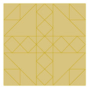 Design By Line Barn Quilt MDF Cutout Geometric Diamond And Triangle Quilt Pattern - Unfinished For DIY