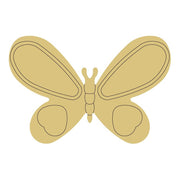 Design By Line Butterfly MDF Cutout Line Art - Unfinished For DIY