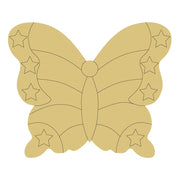 Design By Line Butterfly MDF Cutout Starry Wing Border - Unfinished For DIY