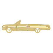 Design By Line Convertible Car MDF Cutout Etched Racing Stripes - Unfinished For DIY