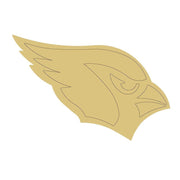 Design By Line Right-Facing Eagle MDF Cutout Eagle Silhouette - Unfinished For DIY