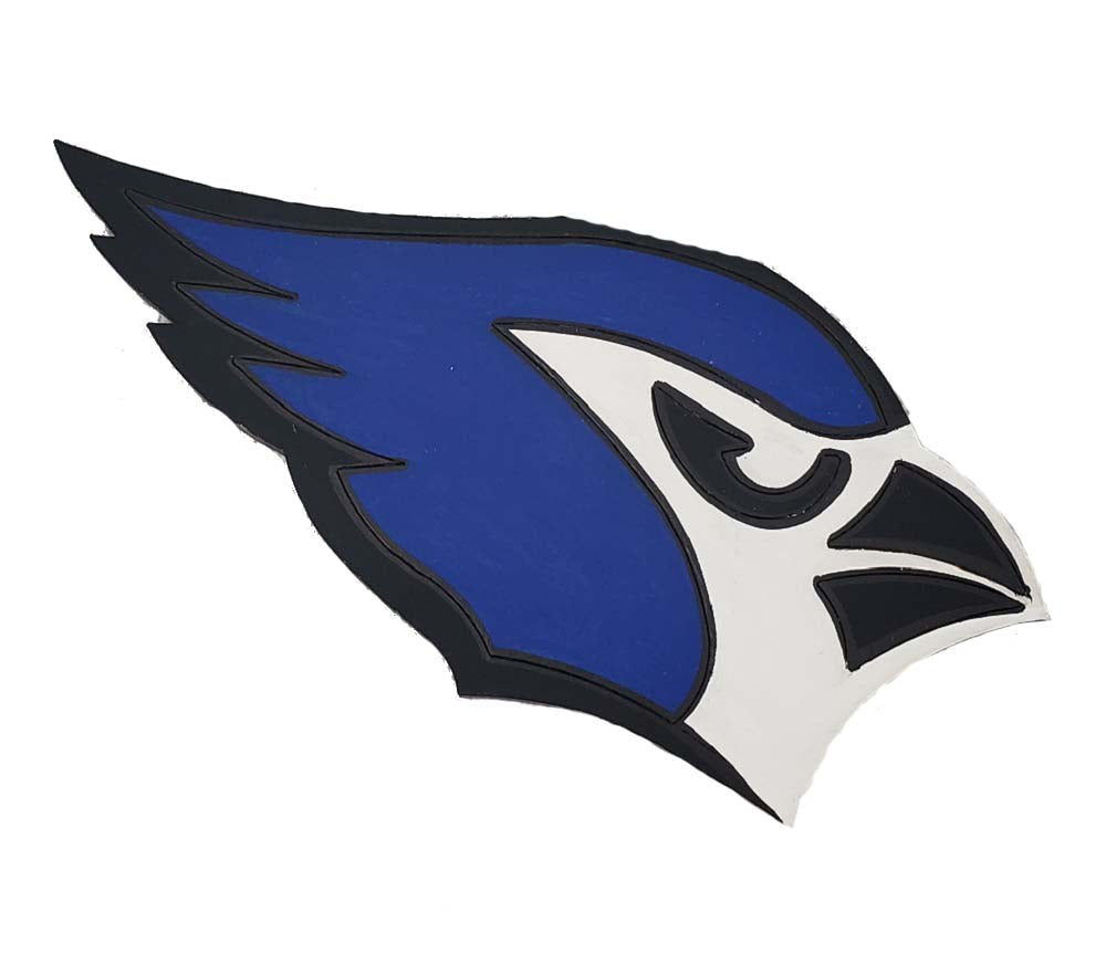 Design By Line Right-Facing Eagle MDF Cutout Eagle Silhouette - Unfinished For DIY