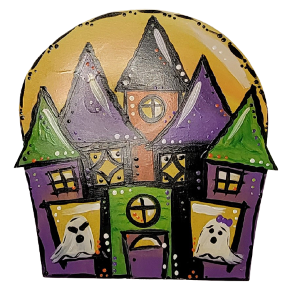 Design By Line Castle MDF Cutout Spooky Castle - Unfinished For DIY