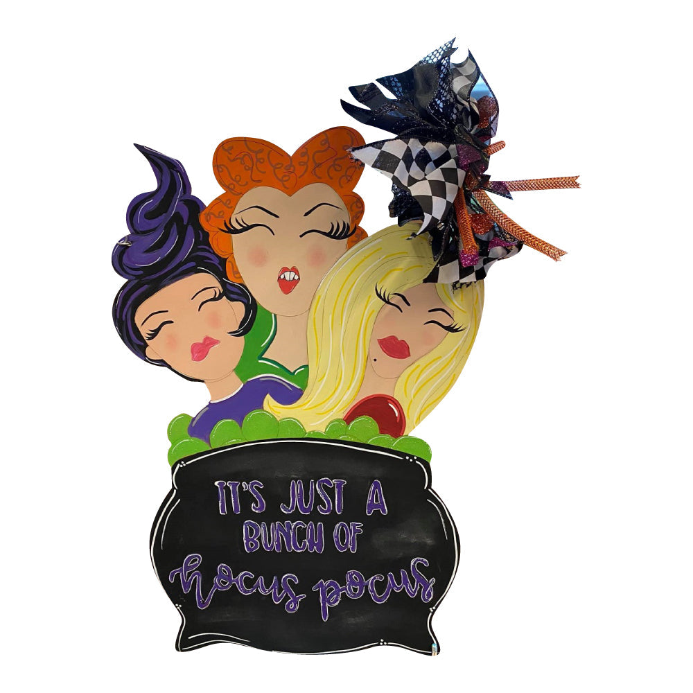 Basic Shape Cauldron MDF Cutout Halloween Decor Style 3 - Unfinished For DIY