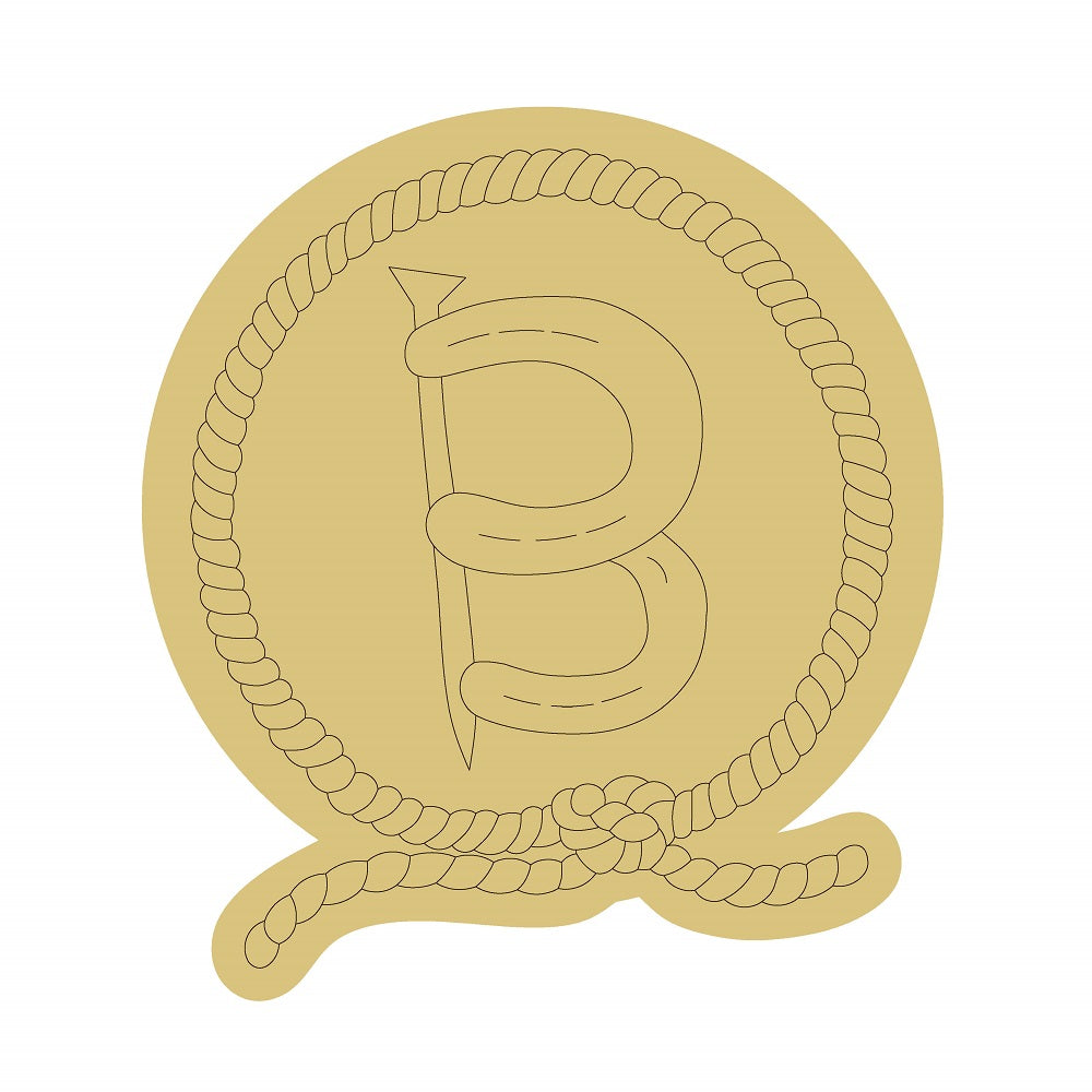 Design By Line Circle Unfinished Wood Cutout Style 4 Art 1