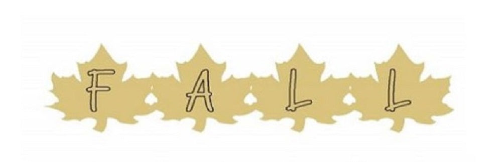 Design By Line Interchangeable MDF Cutout Fall Winter Spring Summer With Seasonal Icons - Unfinished For DIY