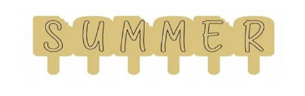 Design By Line Interchangeable MDF Cutout Fall Winter Spring Summer With Seasonal Icons - Unfinished For DIY