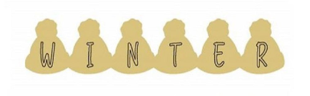 Design By Line Interchangeable MDF Cutout Fall Winter Spring Summer With Seasonal Icons - Unfinished For DIY