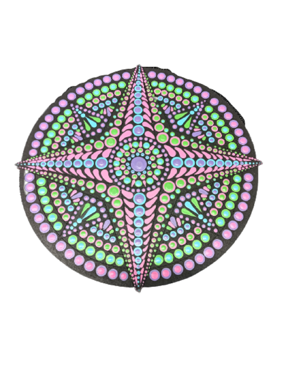 Design By Line Round MDF Cutout Nautical Compass Rose - Unfinished For DIY