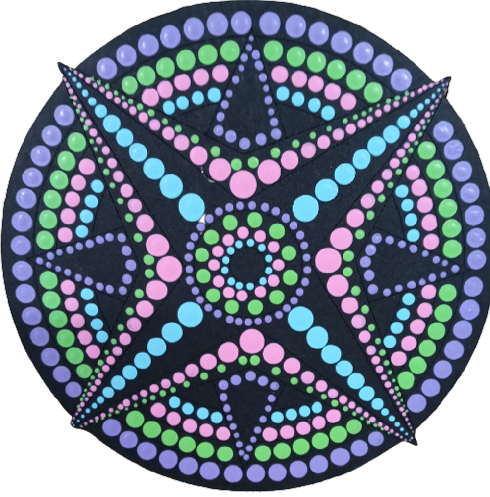 Design By Line Round MDF Cutout Nautical Compass Rose - Unfinished For DIY