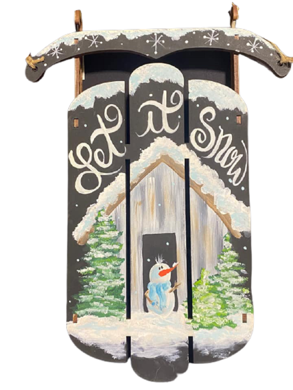 Painted Dimensional Sled