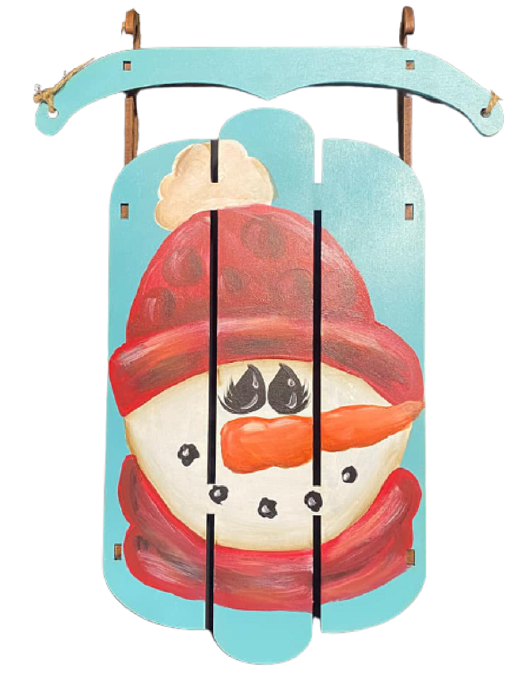 Dimensional Sled Snowman Head