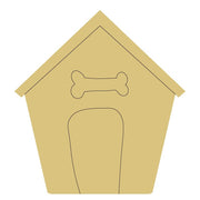 Design By Line Dog House MDF Cutout Bone Accent - Unfinished For DIY