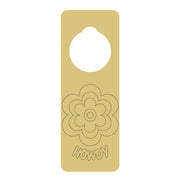 Design By Line Door Hanger MDF Cutout Flower Pattern Howdy - Unfinished For DIY