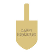 Design By Line Shovel MDF Cutout Happy Hanukkah - Unfinished For DIY