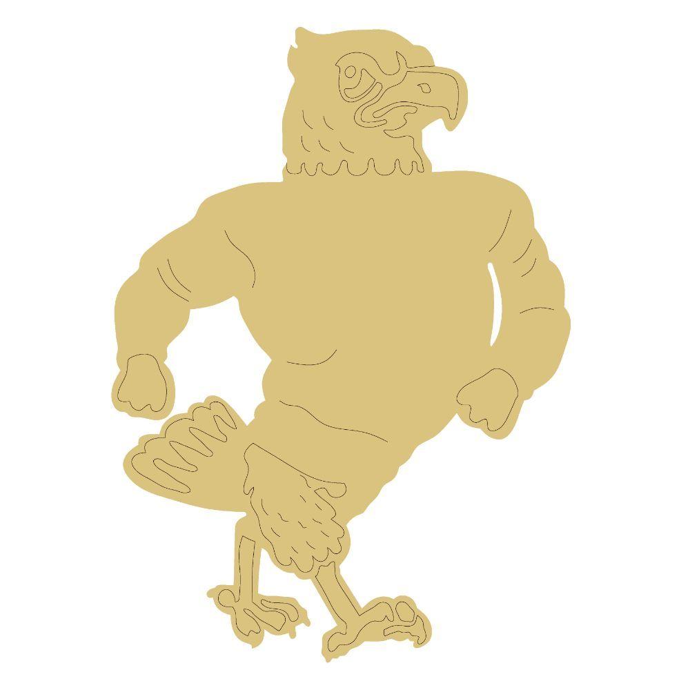 Design By Line Eagle MDF Cutout In Motion - Unfinished For DIY
