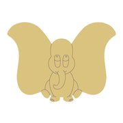 Design By Line Elephant MDF Cutout Winged Elephant - Unfinished For DIY