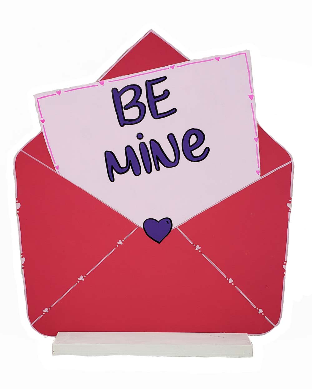 Design By Line Envelope MDF Cutout Be Mine - Unfinished For DIY