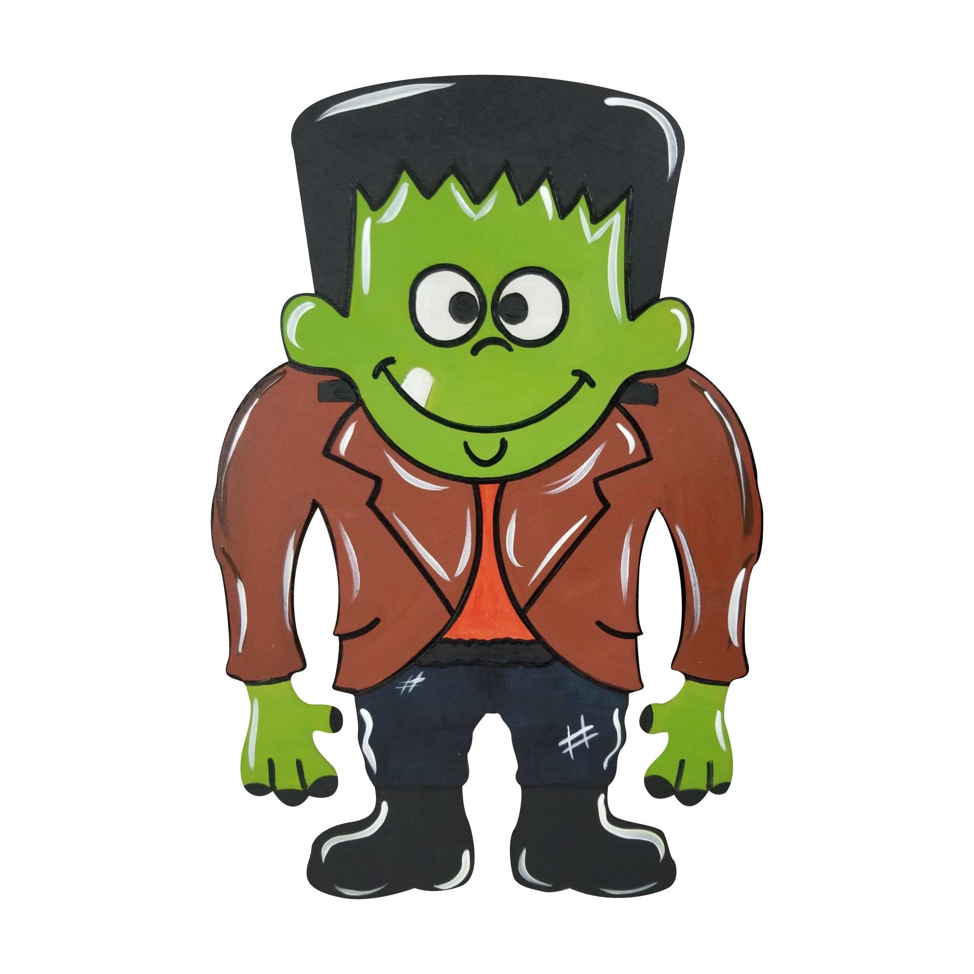 Basic Shape Monster MDF Cutout Silhouette Style 3 - Unfinished For DIY