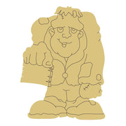 Design By Line Frankenstein Monster MDF Cutout Silhouette - Unfinished For DIY