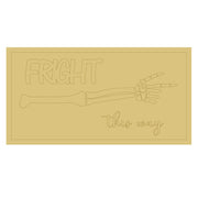 Design By Line Rectangle MDF Cutout Fright This Way - Unfinished For DIY