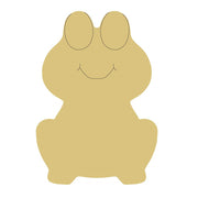Design By Line Frog MDF Cutout Sitting Silhouette - Unfinished For DIY