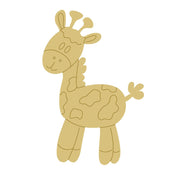 Design By Line Giraffe MDF Cutout Line Art - Unfinished For DIY
