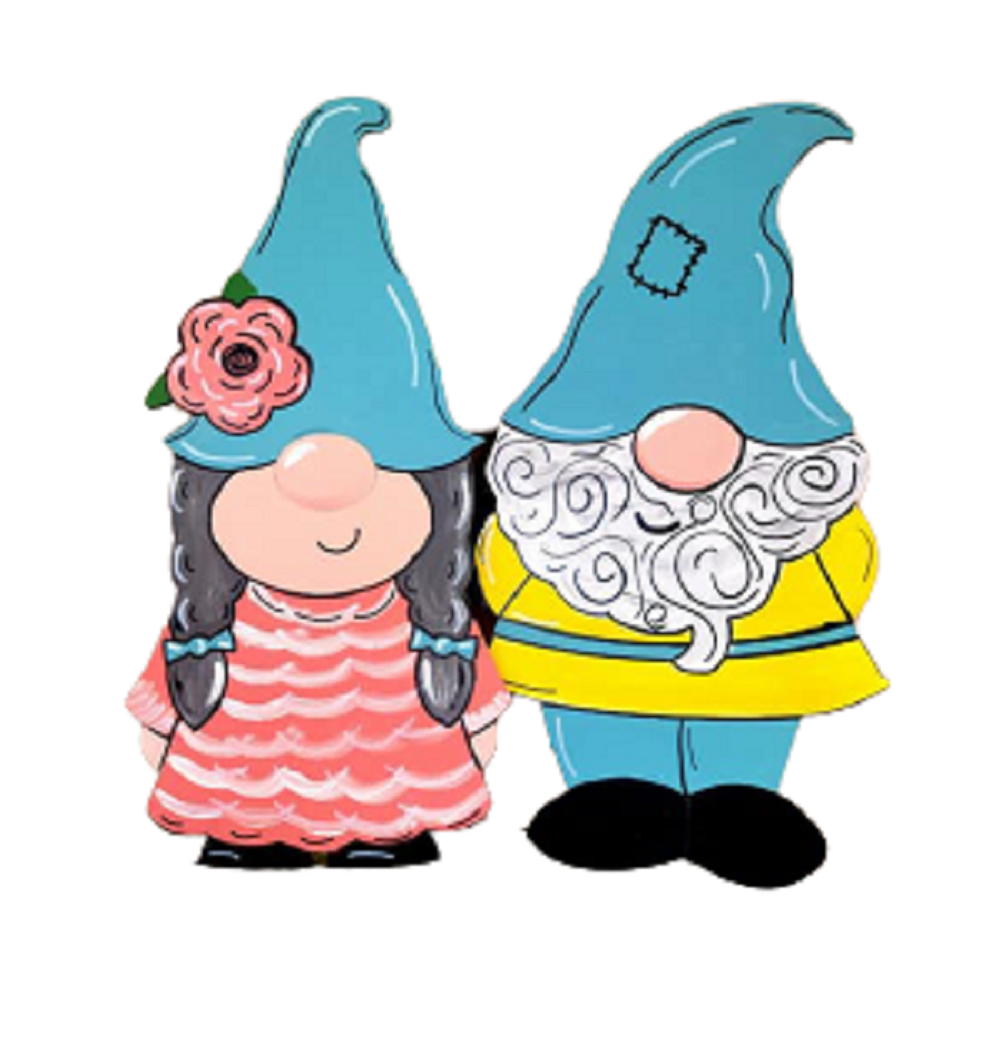 Basic Shape Gnome MDF Cutout Silhouette Style 1 - Unfinished For DIY