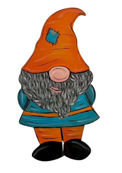 Basic Shape Gnome MDF Cutout Silhouette Style 1 - Unfinished For DIY