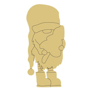 Design By Line Gnome Silhouette MDF Cutout Gnome With Tree - Unfinished For DIY
