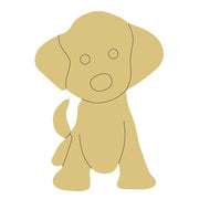Design By Line Golden Doodle MDF Cutout Silhouette - Unfinished For DIY