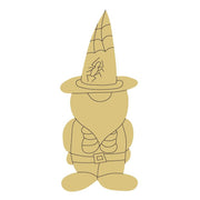 Design By Line Gnome MDF Cutout Halloween Witch Hat Standing - Unfinished For DIY