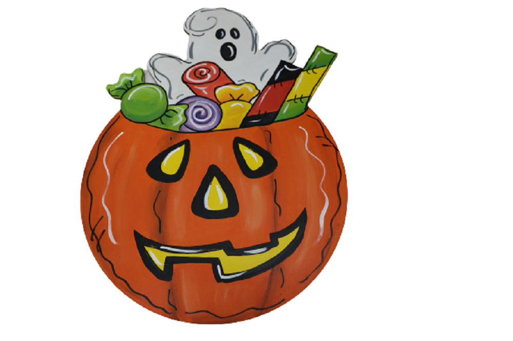Basic Shape Pumpkin MDF Cutout Halloween Silhouette Style 3 - Unfinished For DIY