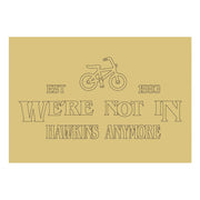 Design By Line Rectangle MDF Cutout We're Not In Hawkins Anymore - Unfinished For DIY